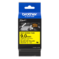 Brother HSe 621E Original Black on Yellow Heat Shrink Label Tape 9mm x 1.5m Brother HSe 621E Original Black on Yellow Heat Shrink Label Tape 9mm x 1.5m