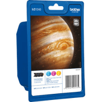 Brother LC1240 C M Y LC1240RBWBP Original Colour Ink Cartridge 3 Pack