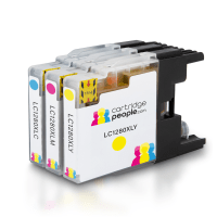 Brother LC1280XL C M Y LC1280XLRBWBP Compatible Colour Ink Cartridge 3 Pack