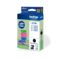 Brother LC221BK Black Low Capacity Ink Cartridge Original