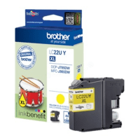 Brother LC22UY Yellow High Capacity Ink Cartridge Original Brother LC22UY Yellow High Capacity Ink Cartridge Original