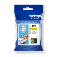 Brother LC421Y Yellow Ink Cartridge Original Brother LC421Y Yellow Ink Cartridge Original