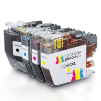 Brother LC422XLVAL Compatible High Capacity Black and Colour Ink Cartridge 4 Pack