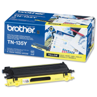 Brother TN 135Y Yellow High Capacity Toner Cartridge Original