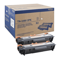 Brother TN 3390 Original Extra High Capacity Black Toner Cartridge Twin Pack Brother TN 3390 Original Extra High Capacity Black Toner Cartridge Twin Pack