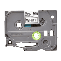Brother TZE 221 Original P Touch Black on White Tape 9mm x 8m