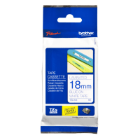 Brother TZE 243 Original P Touch Blue on White Laminated Tape 18mm x 8m Brother TZE 243 Original P Touch Blue on White Laminated Tape 18mm x 8m