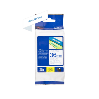 Brother TZE 263 Original P Touch Blue on White Tape 36mm x 8m Brother TZE 263 Original P Touch Blue on White Tape 36mm x 8m