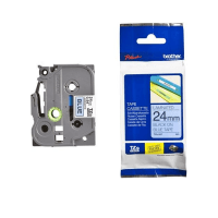 Brother TZE 551 Original P Touch Black on Blue Tape 24mm x 8m Brother TZE 551 Original P Touch Black on Blue Tape 24mm x 8m
