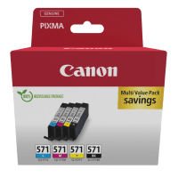 Canon CLI 571 0386C005 Original Black Colour Ink Cartridge 4 Pack Canon CLI 571 0386C005 Original Black Colour Ink Cartridge 4 Pack