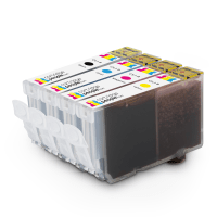 Canon CLI 8 BK C M Y Compatible Black Colour Ink Cartridge 4 Pack