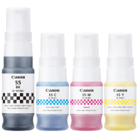 Canon GI 55 Black and Colour Ink Bottle Multipack Original