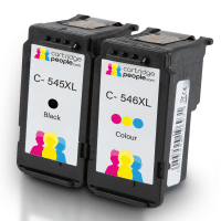 Canon PG 545XL CL 546XL Compatible High Capacity Black Colour Ink Cartridge 2 Pack