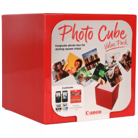 Canon PG 560 CL 561 3713C007 Original Black and Colour Ink Cartridge Value Pack PP 201 Photo Paper Cube