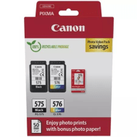 Canon PG 575 CL 576 5438C004 Original 2 Ink Cartridge Photo Paper Value Pack