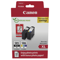 Canon PG 585XL CL 586XL 6204C005 Original High Capacity 2 Ink Cartridge Photo Paper Value Pack