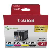 Canon PGI 2500XL 9254B004 Original High Capacity Black Colour Ink Cartridge 4 Pack