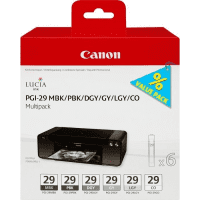 Canon PGI 29 4868B018 Original Black Colour Ink Cartridge 6 Pack Canon PGI 29 4868B018 Original Black Colour Ink Cartridge 6 Pack