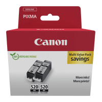 Canon PGI 520BK 2932B012 Original Black Ink Cartridge Twinpack Canon PGI 520BK 2932B012 Original Black Ink Cartridge Twinpack