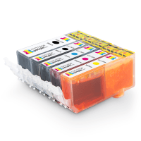 Canon PGI 525PGBK CLI 526 BK C M Y Compatible Black Colour Ink Cartridge 5 Pack