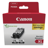 Canon PGI 570PGBKXL 0318C010 Original High Capacity Black Ink Cartridge Twinpack Canon PGI 570PGBKXL 0318C010 Original High Capacity Black Ink Cartridge Twinpack