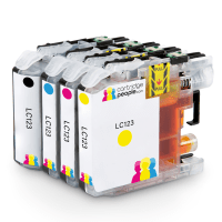 Compatible Brother LC123 Black Colour Ink Cartridge 4 Pack