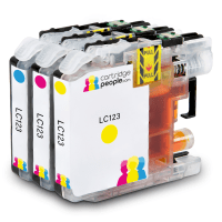 Compatible Brother LC123 Colour Ink Cartridge 3 Pack LC123RBWBP