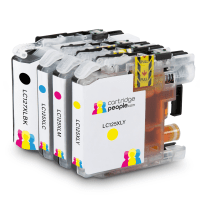 Compatible Brother LC127XL LC125XL High Capacity Ink Cartridge 4 Pack