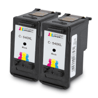 Compatible Canon PG 540XL Black High Capacity Ink Cartridge Twin Pack