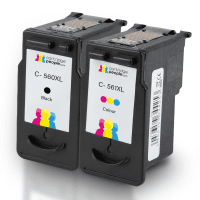 Compatible Canon PG 560XL CL 561XL Black and Colour High Capacity Ink Cartridge 2 Pack