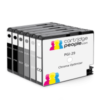 Compatible Canon PGI 29 4868B018 Black Colour Ink Cartridge 6 Pack