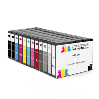 Compatible Canon PGI 29 MBK PBK DGY GY LGY C M Y PC PM R CO Black Colour Ink Cartridge 12 Pack