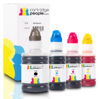 Compatible Epson 113 BK C M Y Black Colour Ink Bottle 4 Pack Compatible Epson 113 BK C M Y Black Colour Ink Bottle 4 Pack