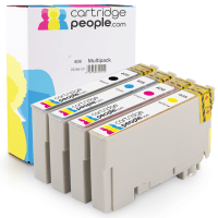 Compatible Epson 408 Black Colour Ink Cartridge 4 Pack