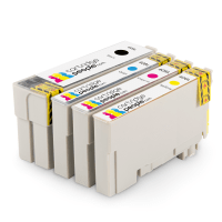 Compatible Epson 408L Black Colour High Capacity Ink Cartridge 4 Pack