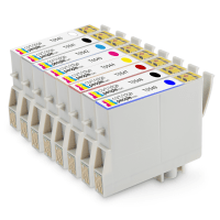 Compatible Epson T054 Gloss PBK C M Y R MBK B Black Colour Ink Cartridge 8 Pack