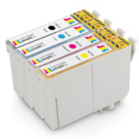 Compatible Epson T0715 Black Colour Ink Cartridge 4 Pack