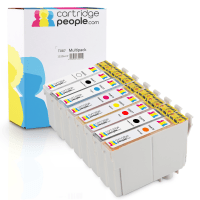 Compatible Epson T087 Gloss PBK C M Y R MBK O Black Colour Ink Cartridge 8 Pack