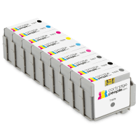 Compatible Epson T157 PBK C M Y LC LM LBK MBK LLBK Black Colour Ink Cartridge 9 Pack