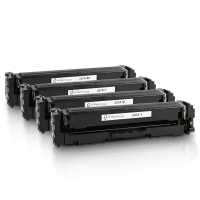 Compatible HP 207A BK C M Y Black Colour Toner Cartridge 4 Pack