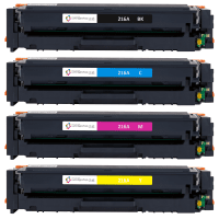 Compatible HP 216A BK C M Y Black Colour Toner Cartridge 4 Pack
