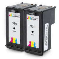 Compatible HP 339 C8767ee Maximum Capacity Black Ink Cartridge Twin Pack Deal