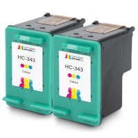 Compatible HP 343 C8766EE Colour Ink Cartridge Twin Pack Deal