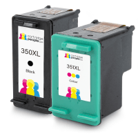 Compatible HP 350XL 351XL Black and Colour Ink Cartridge Pack