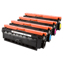 Compatible HP 508A CF360A 61A 62A 63A Black and Colour Toner Pack