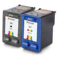 Compatible HP 56 57 C6656ae C6657ae Black and Colour Ink Cartridge Pack