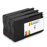 Compatible HP 712 3ED78A Magenta Ink Cartridge 3 Pack