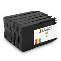 Compatible HP 712 Black and Colour Ink Cartridge 4 Pack