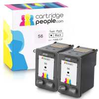 Compatible HP C6656ae 56 Black Ink Cartridge Twin Pack Deal Compatible HP C6656ae 56 Black Ink Cartridge Twin Pack Deal