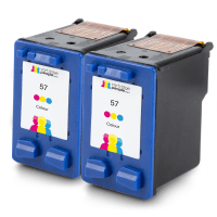 Compatible HP C6657ae 57 Colour Ink Cartridge Twin Pack Deal